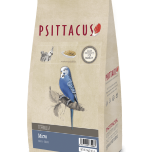 Envase de Psittacus Micro para ninfas y periquitos
